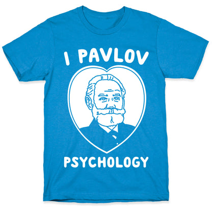 I Pavlov Psychology White Print T-Shirt