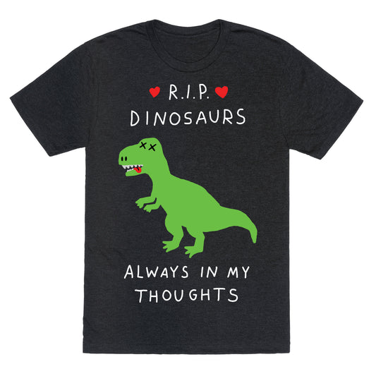 RIP Dinosaurs Unisex Triblend Tee