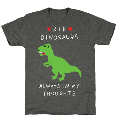 RIP Dinosaurs Unisex Triblend Tee