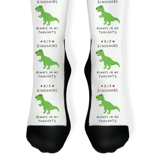 RIP Dinosaurs Socks