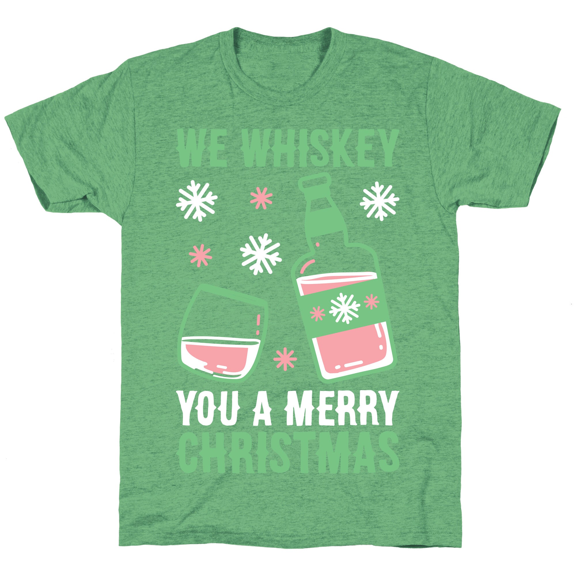 We Whiskey You A Merry Christmas Unisex Triblend Tee