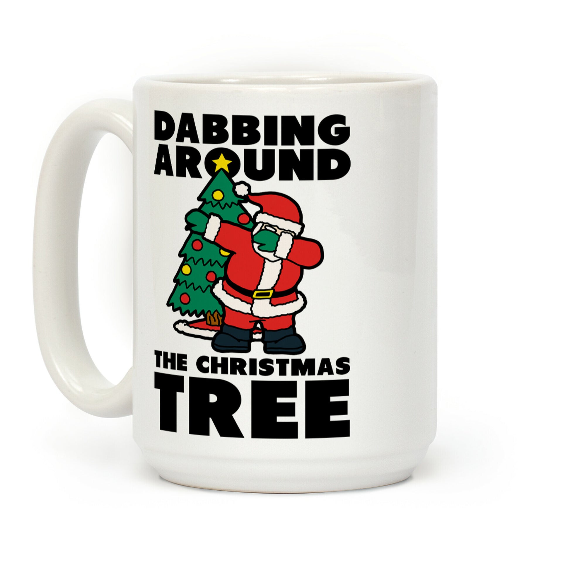 Dabbing Around the Christmas Tree Coffee Mug