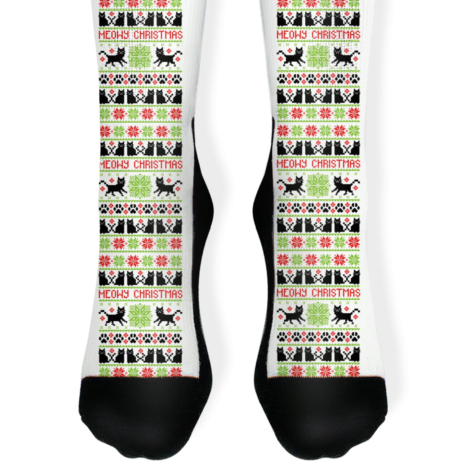 Meowy Christmas Socks