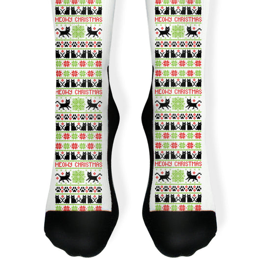 Meowy Christmas Socks