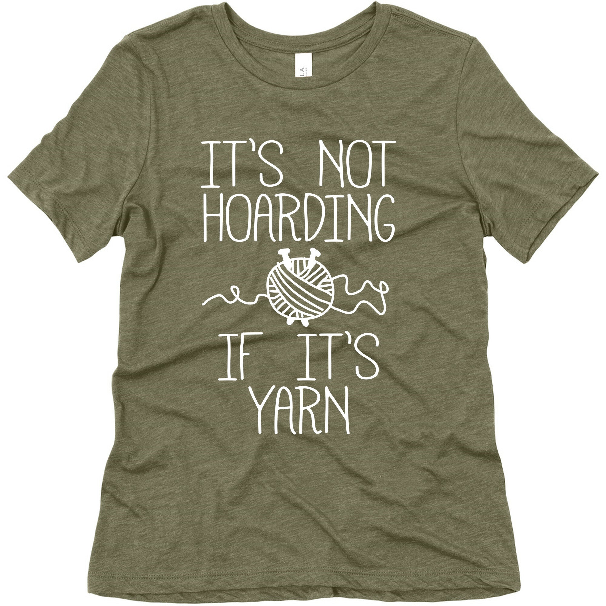It's Not Hoarding If It's Yarn Women's Triblend Tee