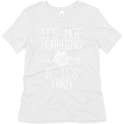 It's Not Hoarding If It's Yarn Women's Triblend Tee