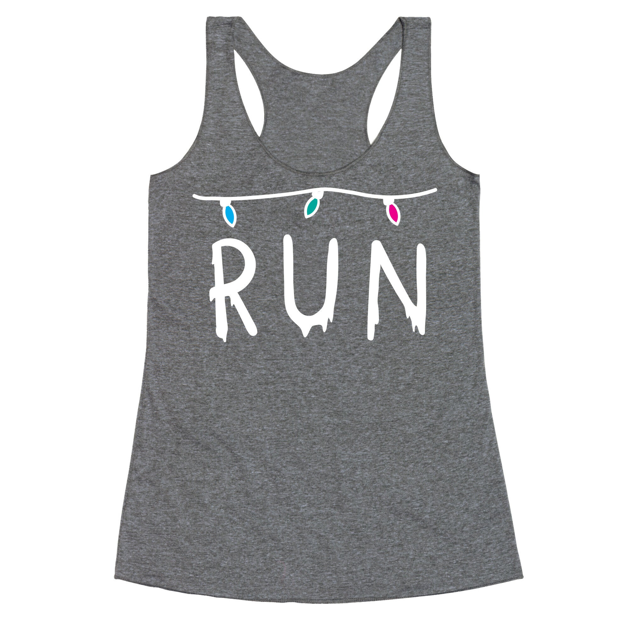 Run Stranger Things Racerback Tank