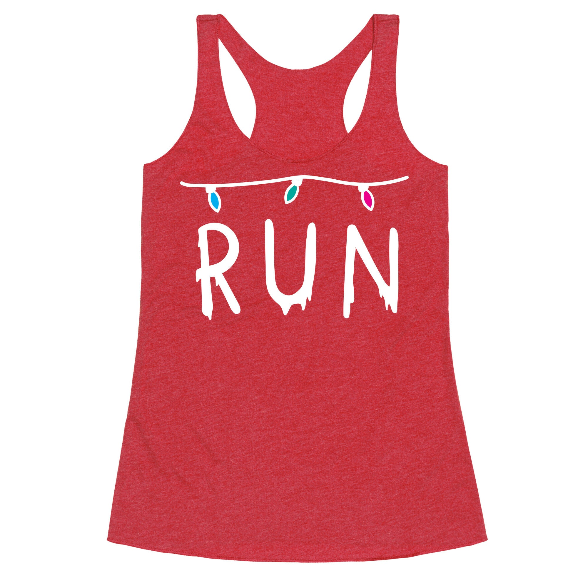 Run Stranger Things Racerback Tank