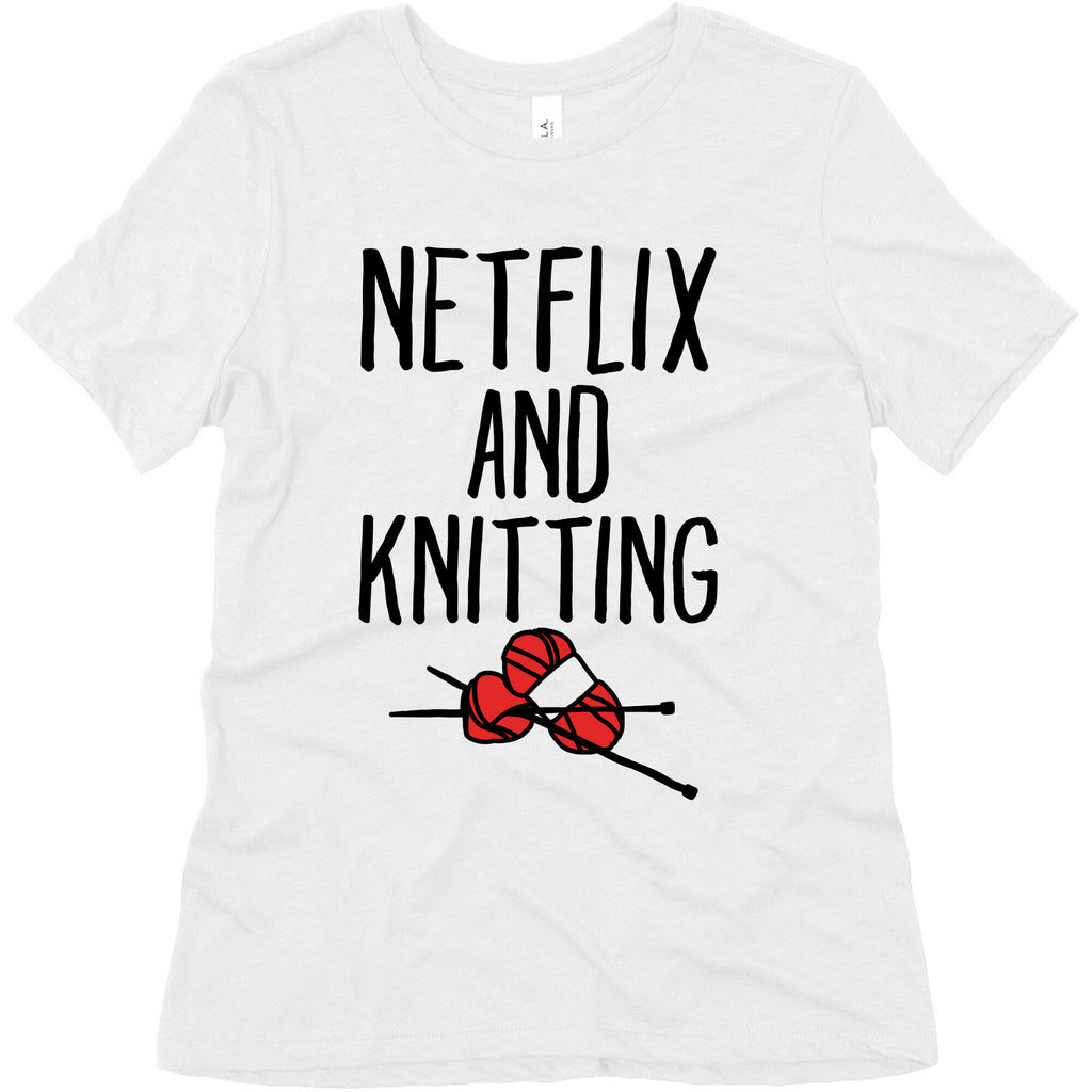 Netflix and Knitting Women's Triblend Tee