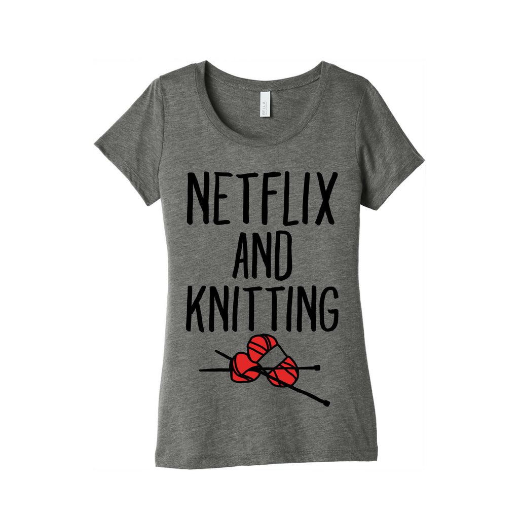 Netflix and Knitting Women's Triblend Tee
