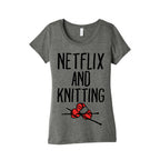 Netflix and Knitting Women's Triblend Tee