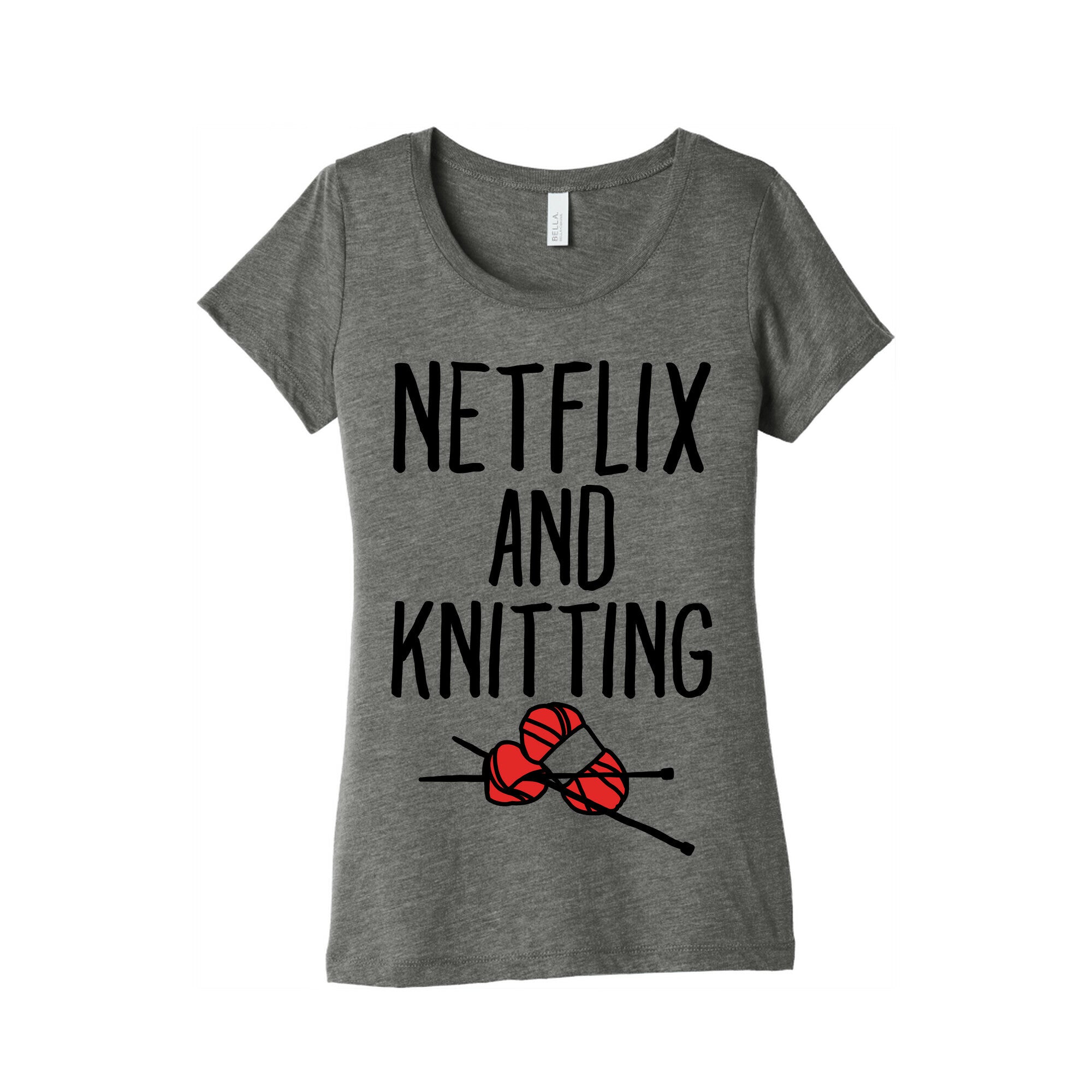 Netflix and Knitting Women's Triblend Tee