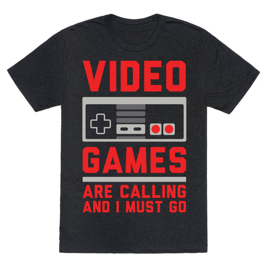 Video Games Are Calling Unisex Triblend Tee