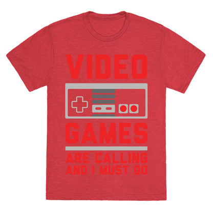 Video Games Are Calling Unisex Triblend Tee