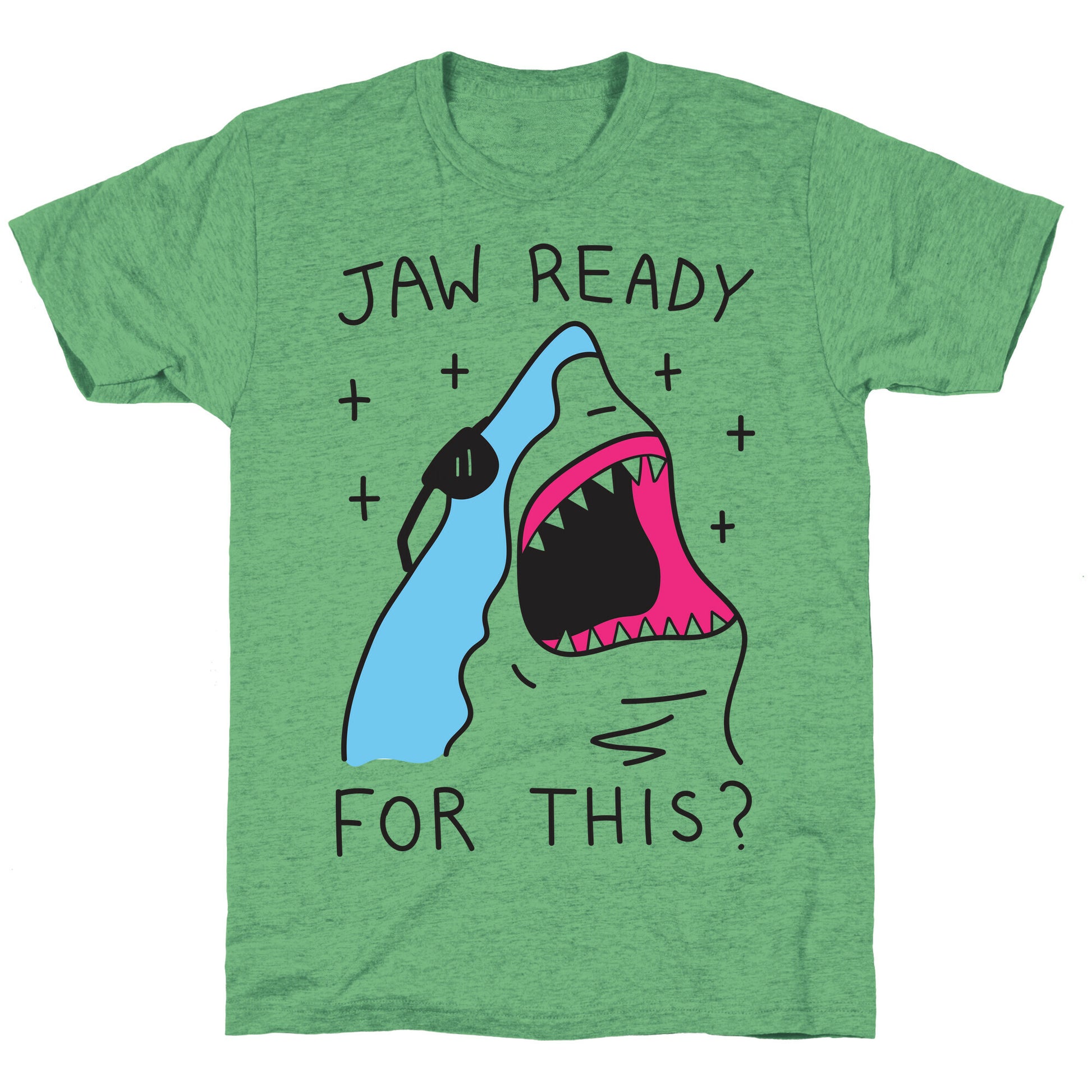 Jaw Ready For This? Shark Unisex Triblend Tee