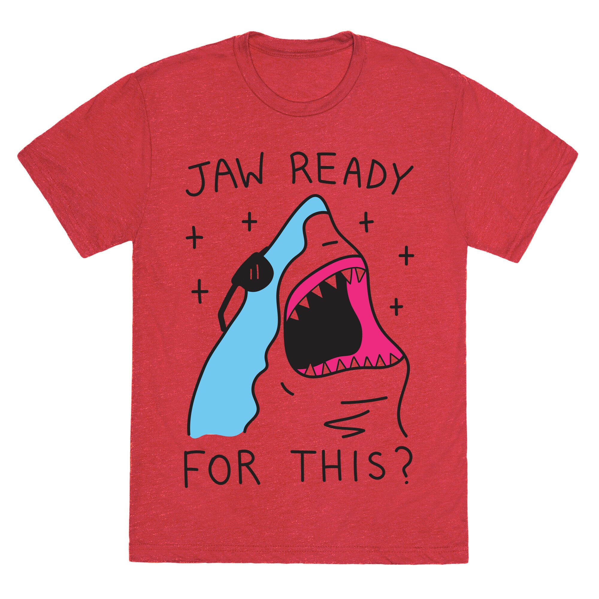 Jaw Ready For This? Shark Unisex Triblend Tee