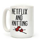 Netflix and Knitting Coffee Mug