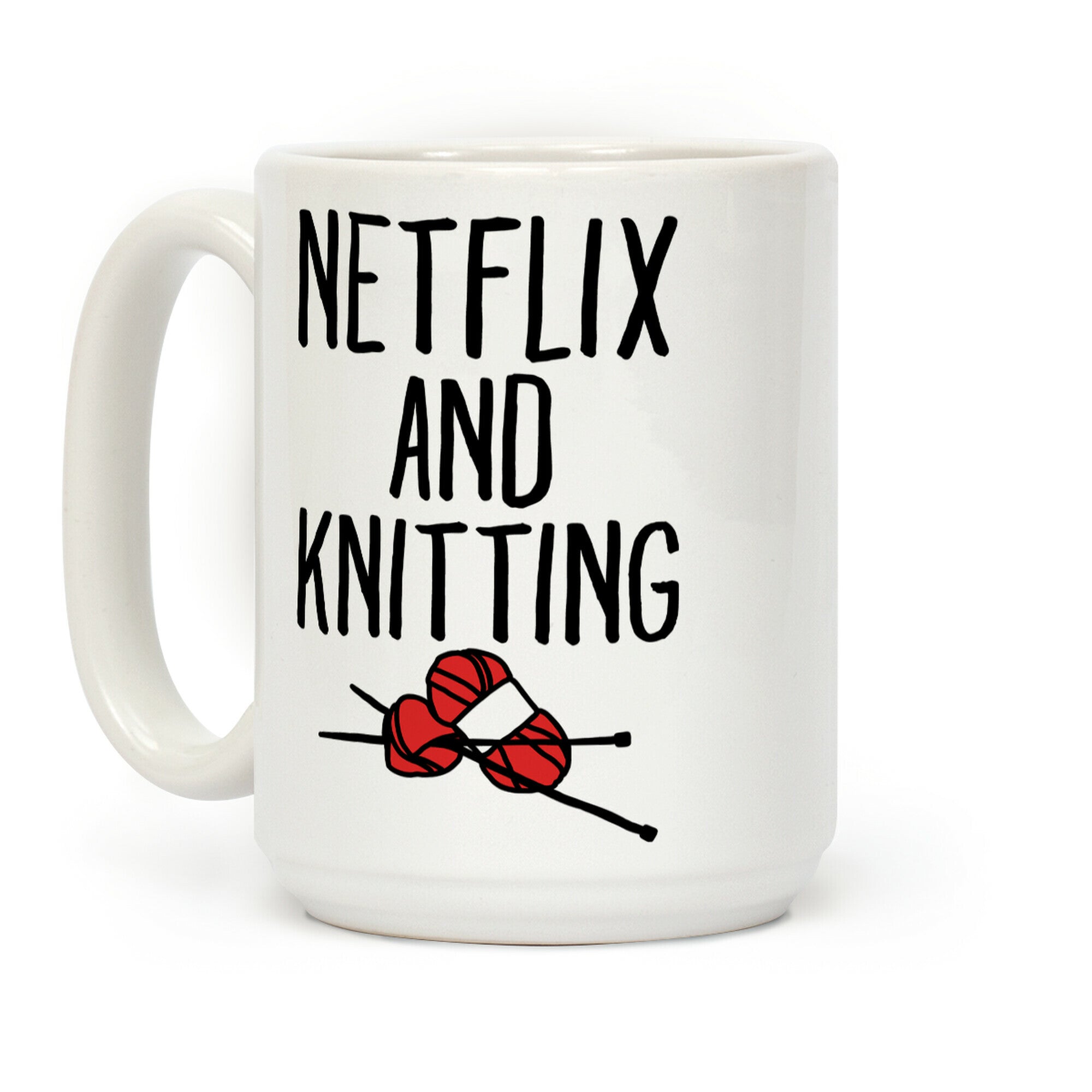 Netflix and Knitting Coffee Mug