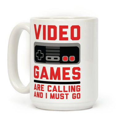 Video Games Are Calling Coffee Mug