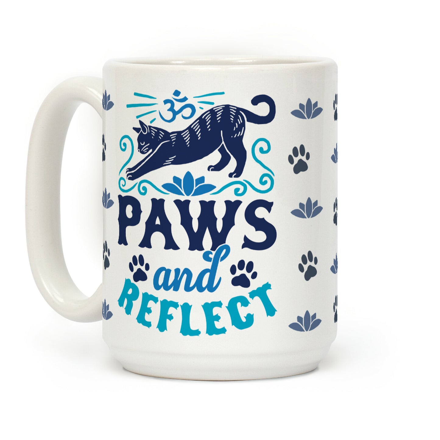 Paws And Reflect (Cat) Coffee Mug