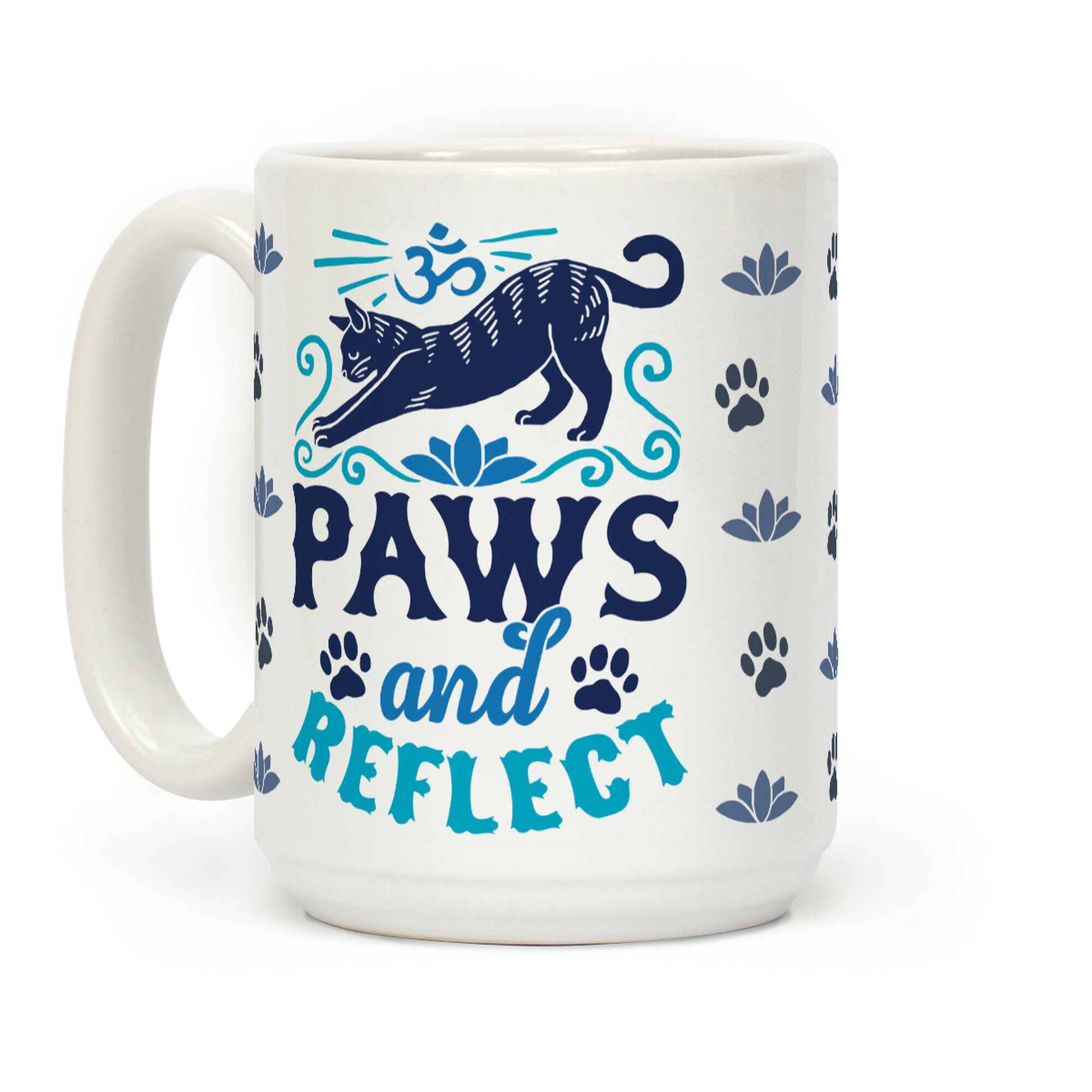 Paws And Reflect (Cat) Coffee Mug