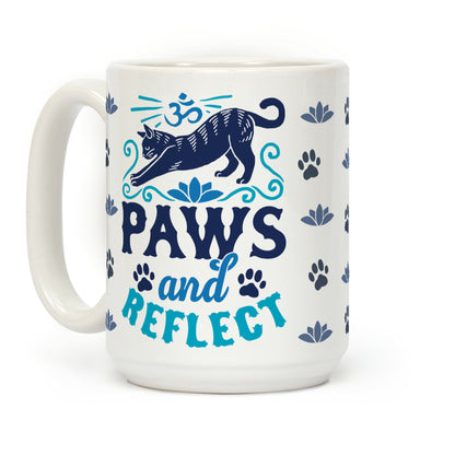 Paws And Reflect (Cat) Coffee Mug