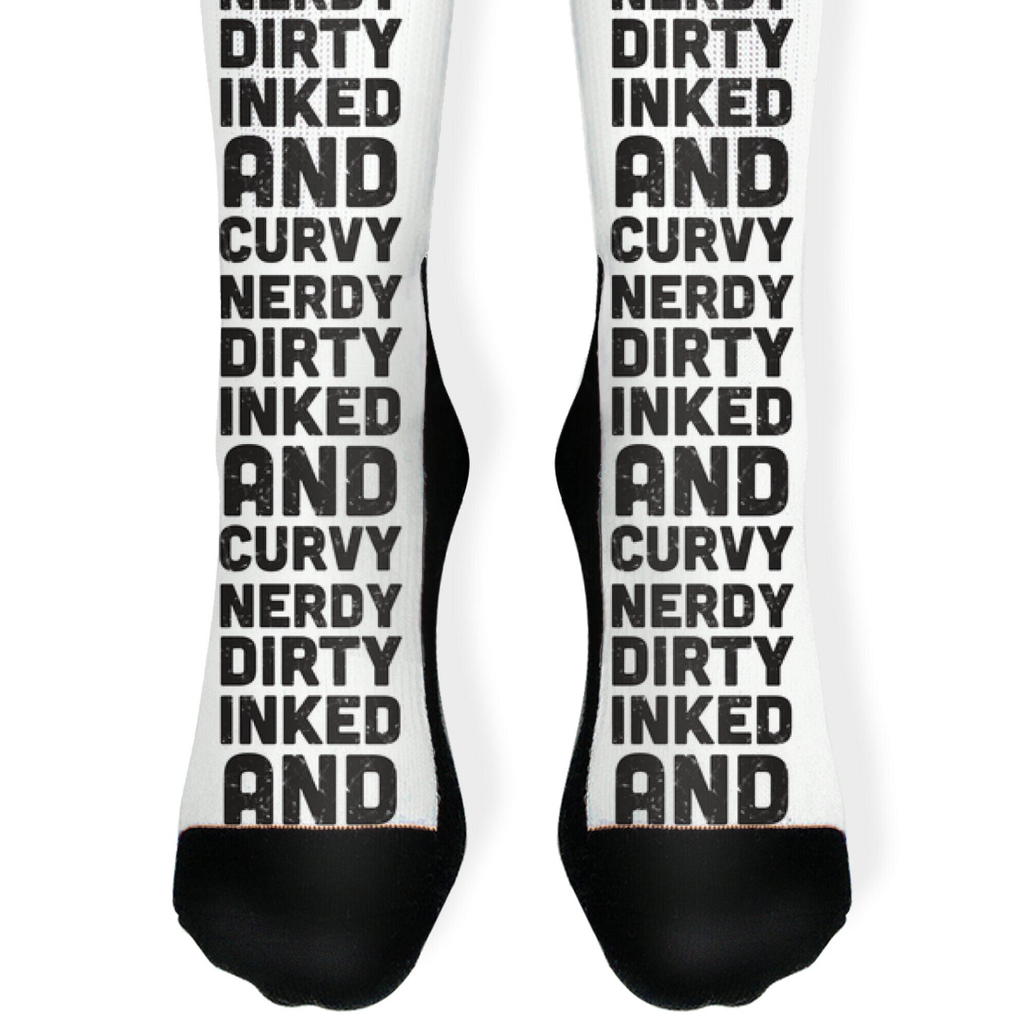 Nerdy, Dirty, Inked And Curvy Socks