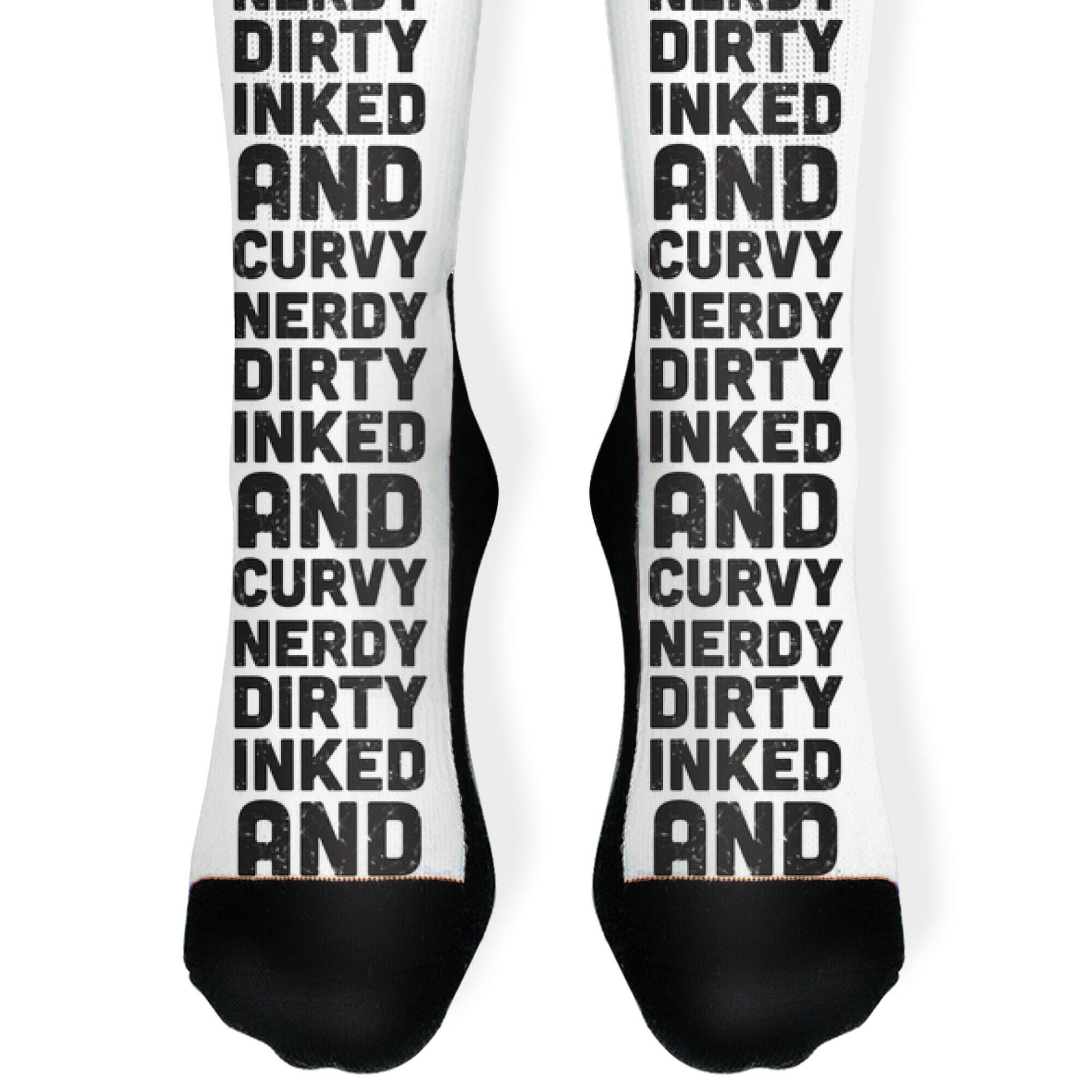 Nerdy, Dirty, Inked And Curvy Socks