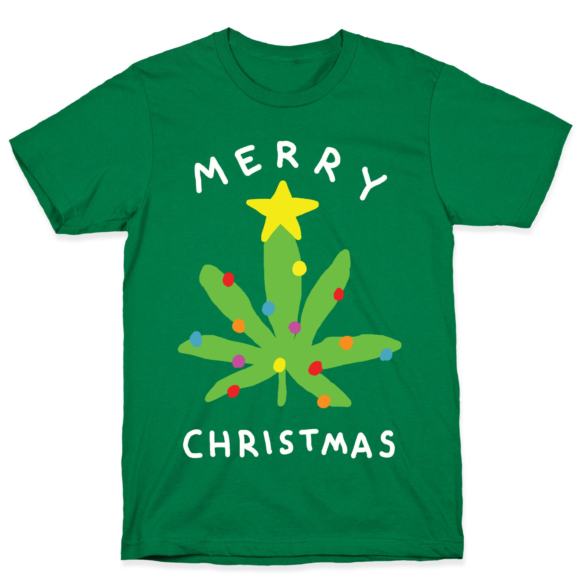 Merry Christmas Pot Leaf T-Shirt