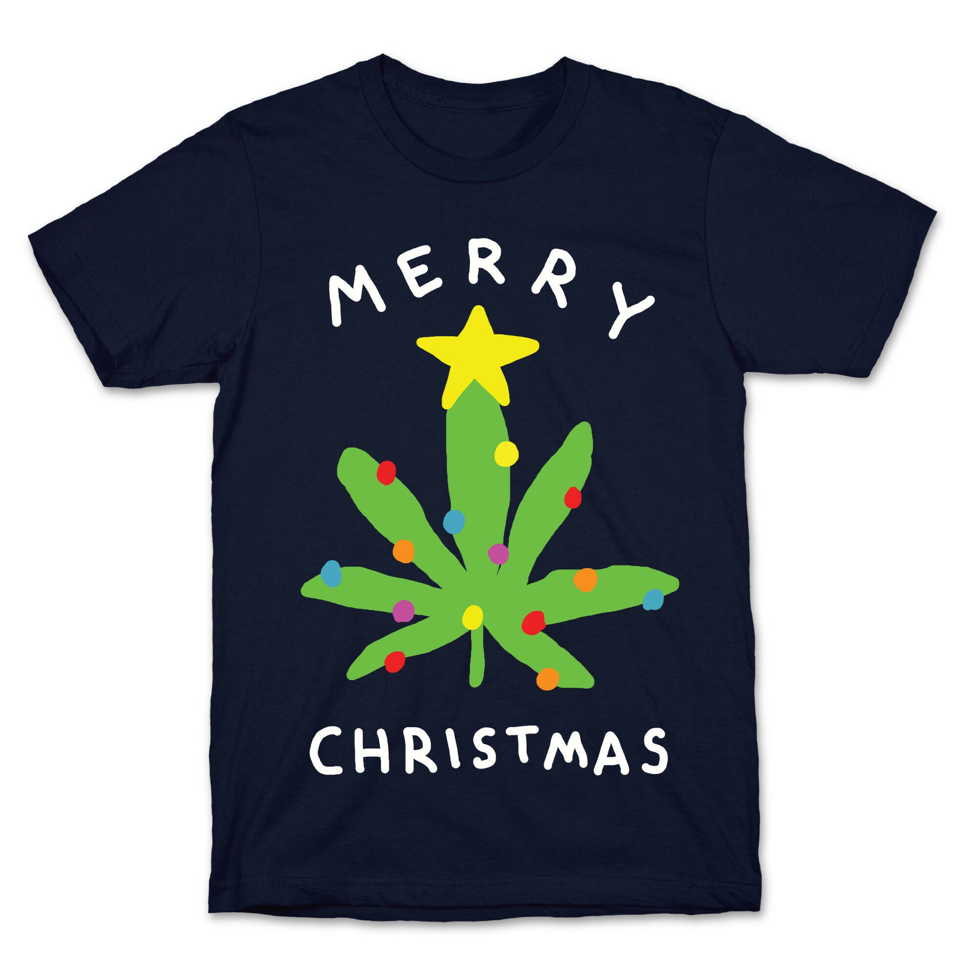 Merry Christmas Pot Leaf T-Shirt