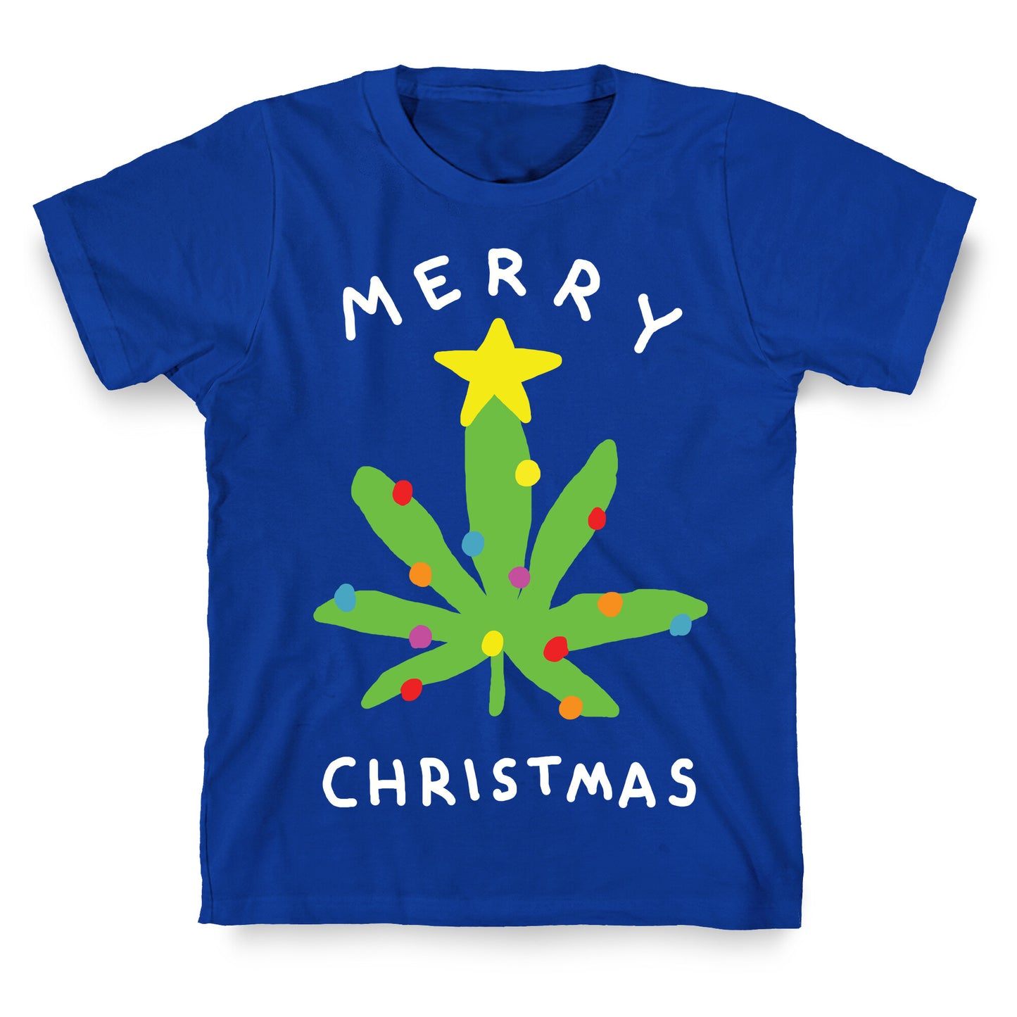 Merry Christmas Pot Leaf T-Shirt