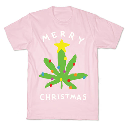 Merry Christmas Pot Leaf T-Shirt