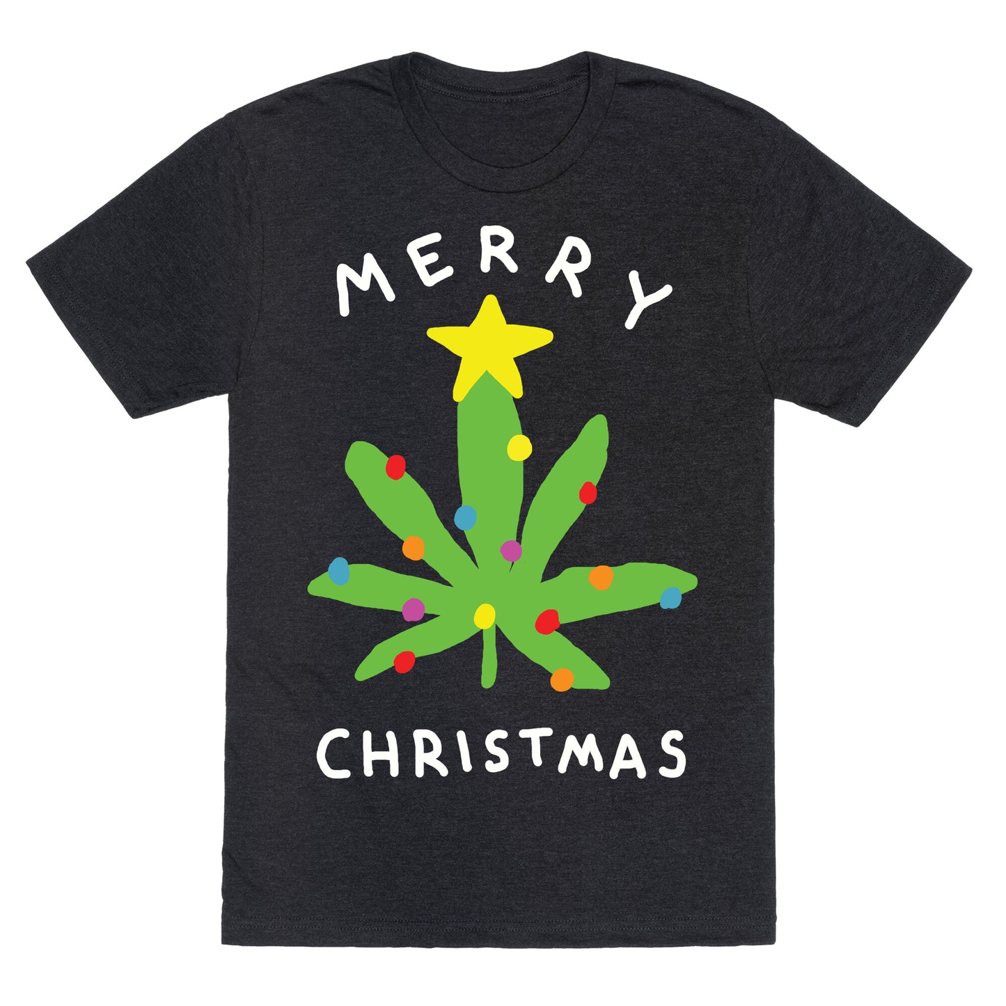 Merry Christmas Pot Leaf Unisex Triblend Tee