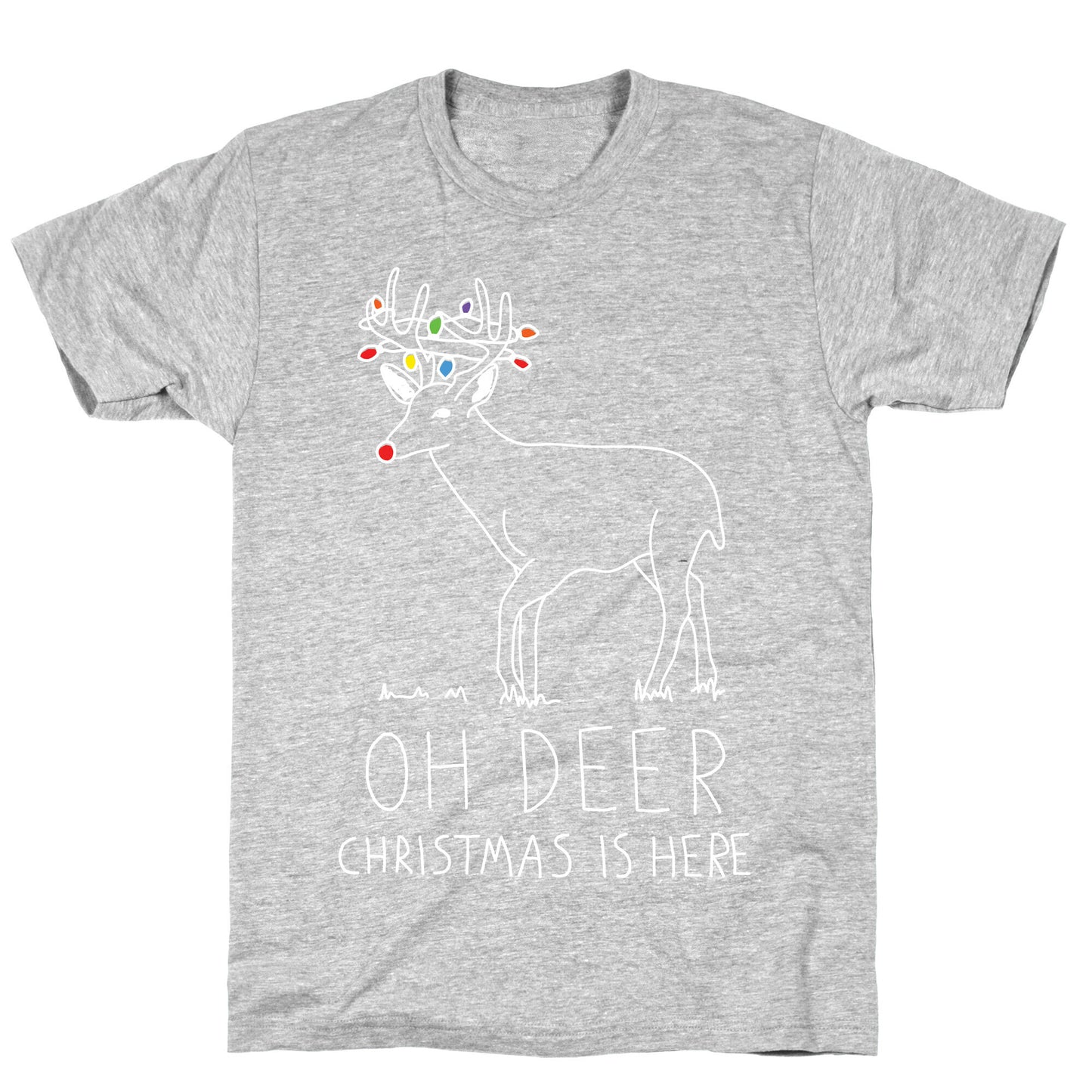 Oh Deer Christmas Is Here T-Shirt