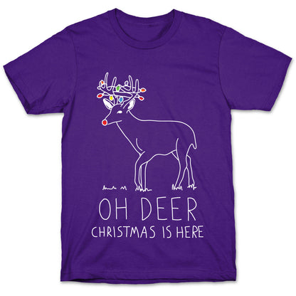 Oh Deer Christmas Is Here T-Shirt