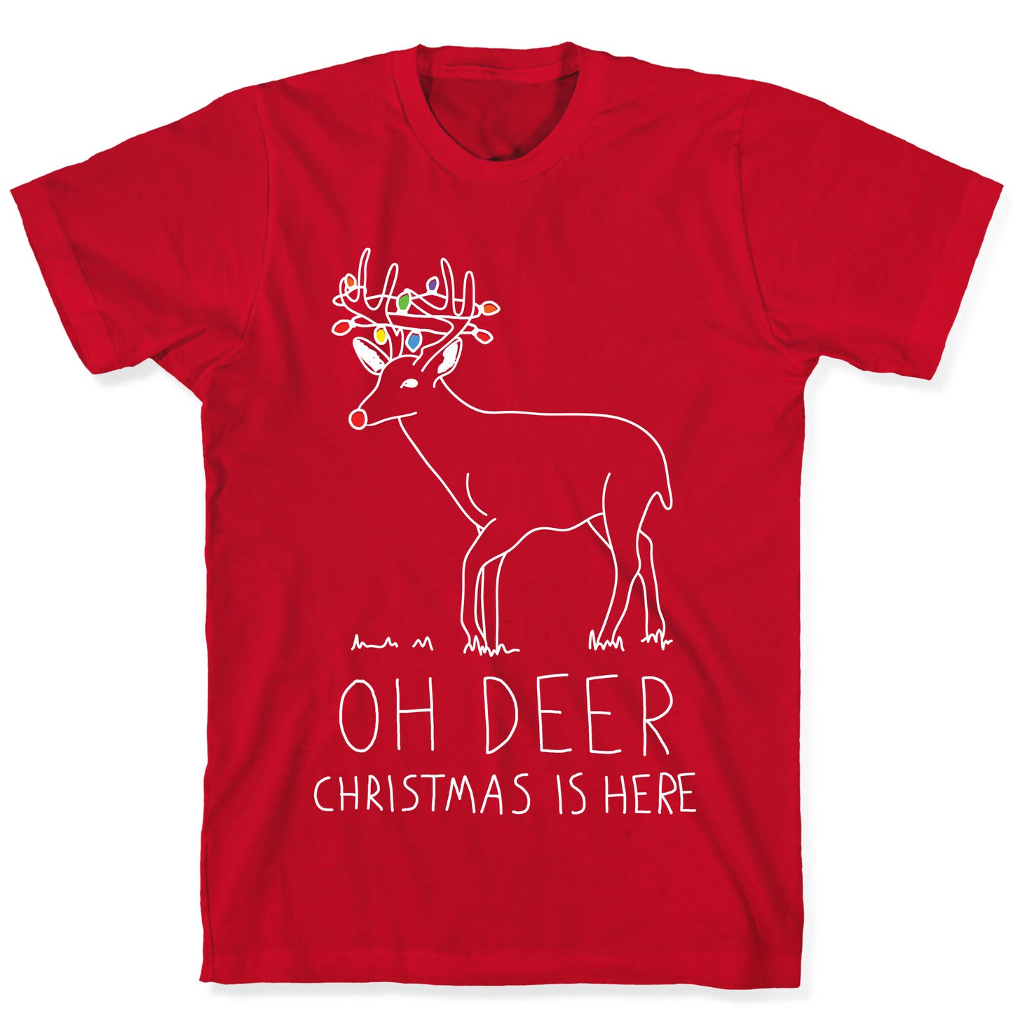 Oh Deer Christmas Is Here T-Shirt