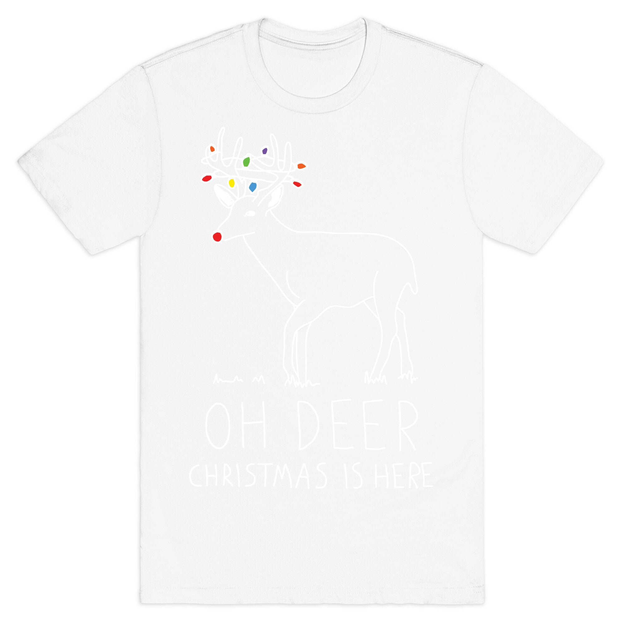 Oh Deer Christmas Is Here T-Shirt