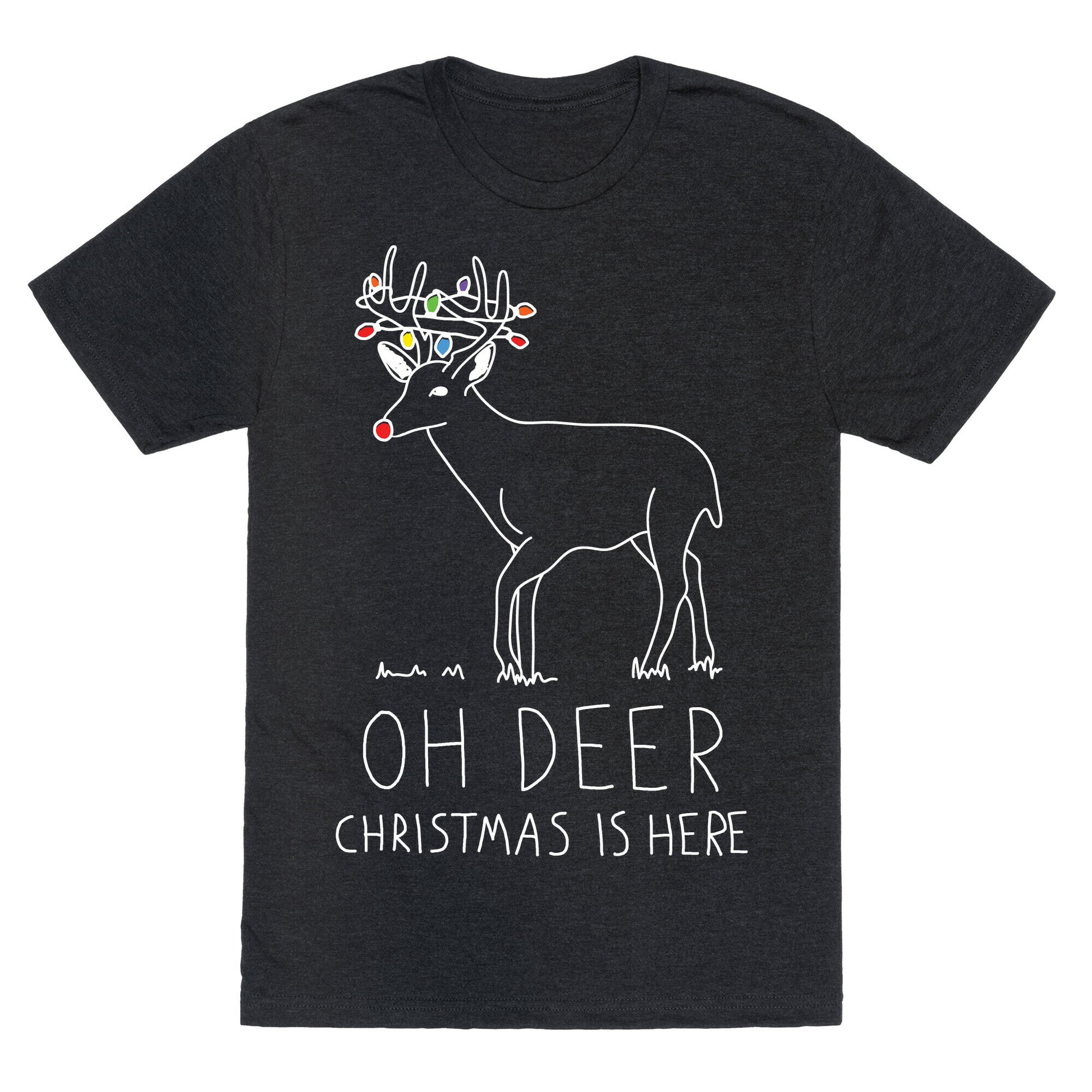 Oh Deer Christmas Is Here Unisex Triblend Tee