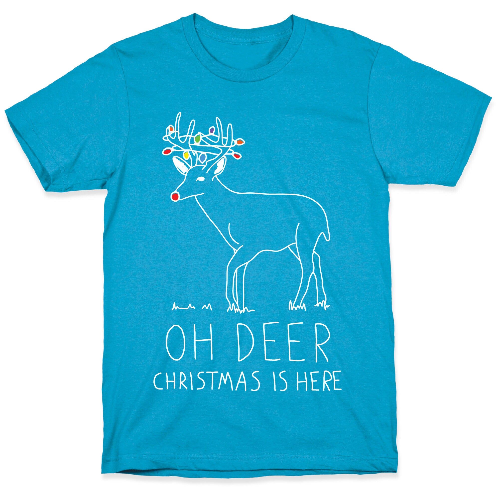 Oh Deer Christmas Is Here Unisex Triblend Tee