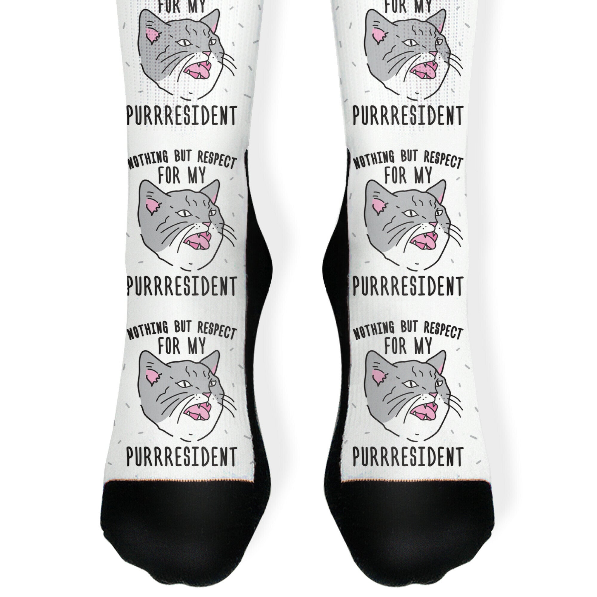 Nothing But Respect For MY Purrresident Socks