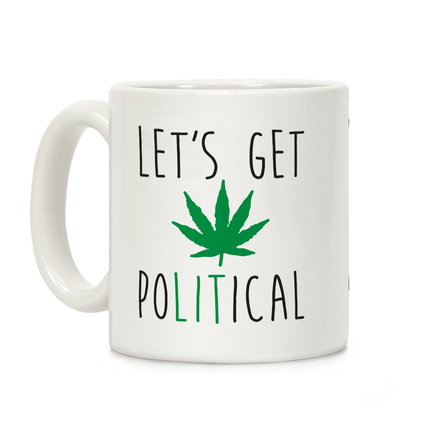 Let's Get PoLITical Weed Coffee Mug