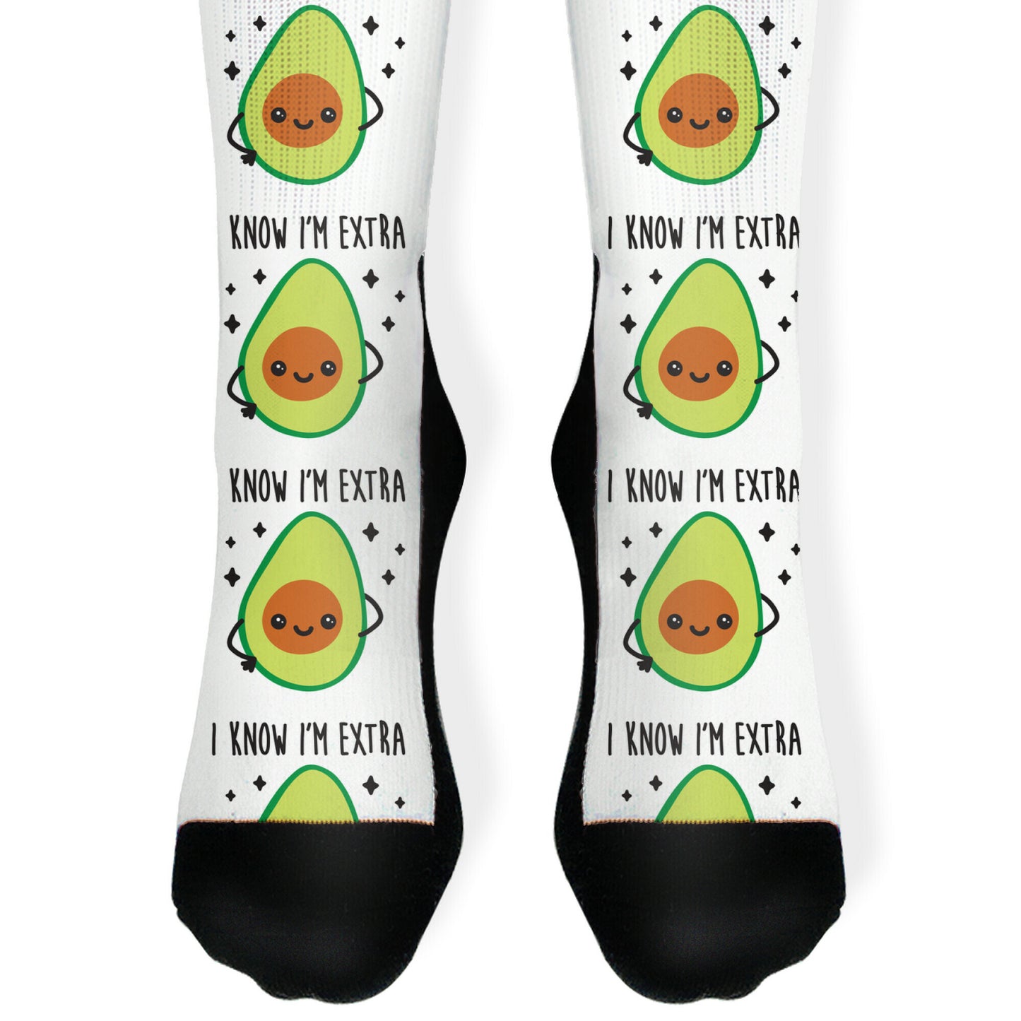 I Know I'm Extra Avocado Socks