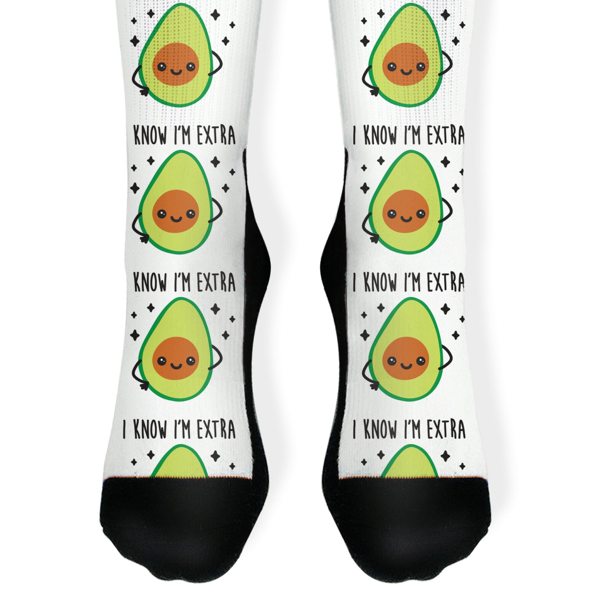 I Know I'm Extra Avocado Socks