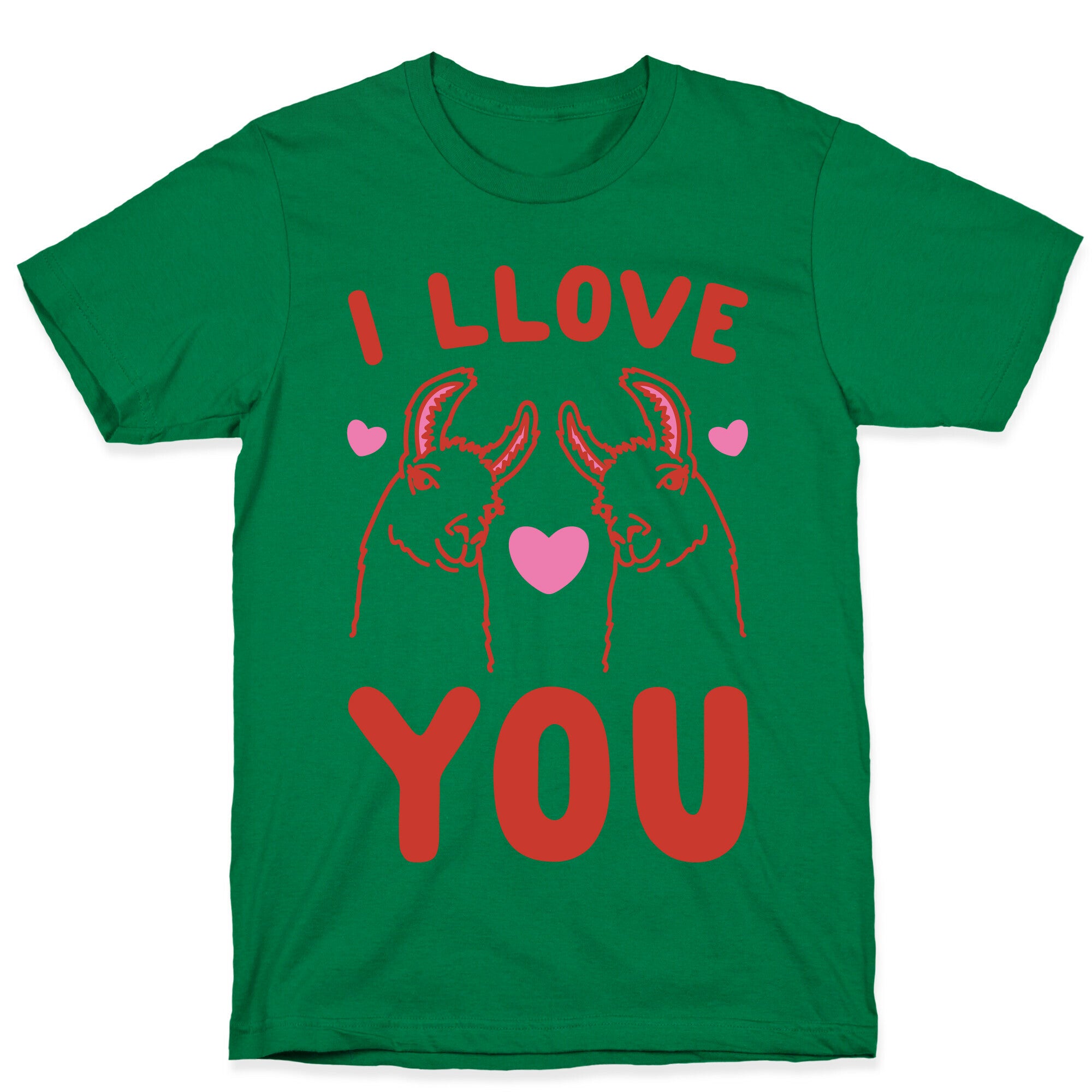 I LLove You LLama Valentine Parody T-Shirt