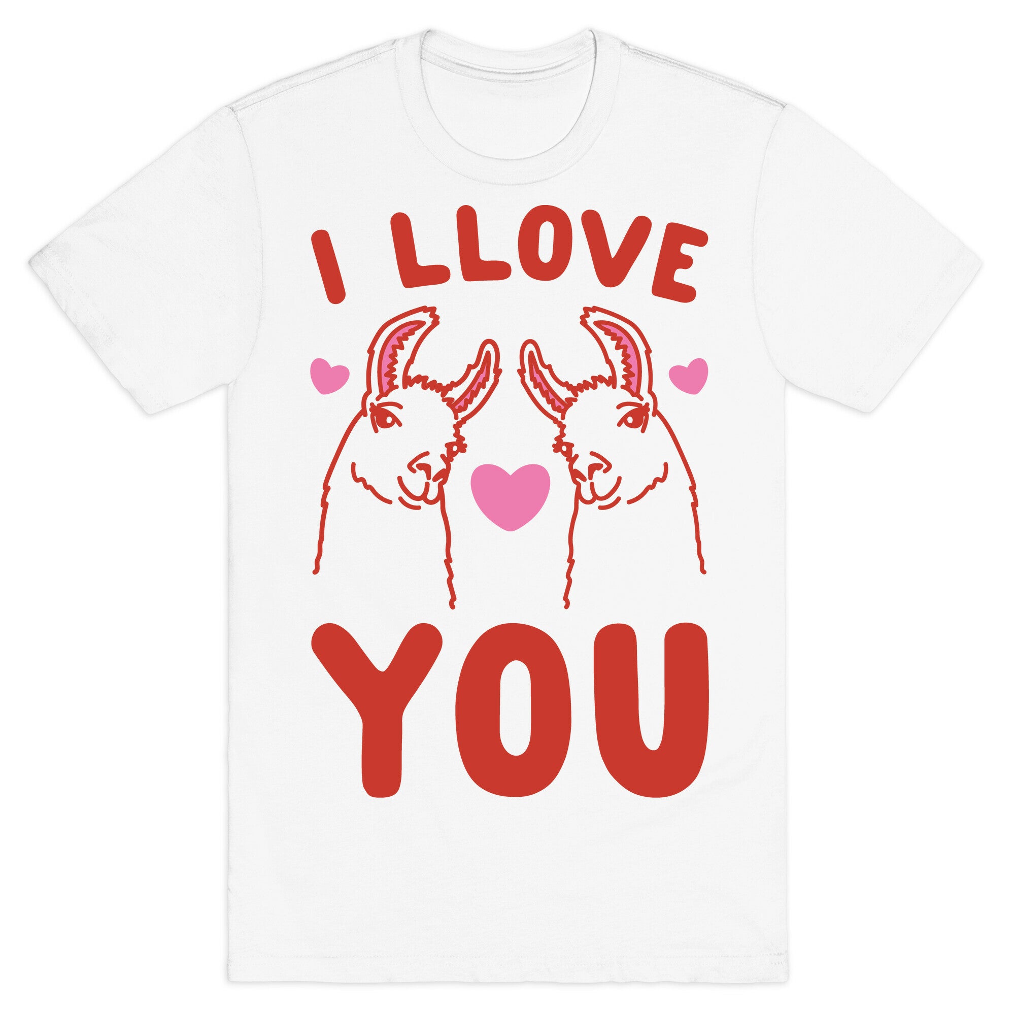 I LLove You LLama Valentine Parody T-Shirt