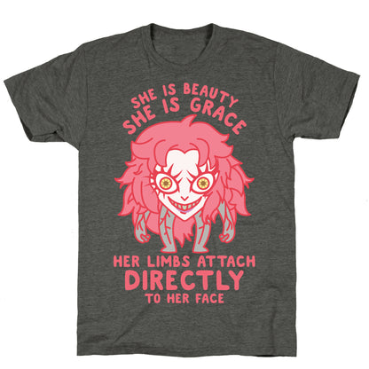 She Is Beauty She Is Grace Psycho Jenny Unisex Triblend Tee