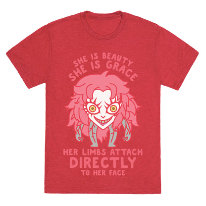 She Is Beauty She Is Grace Psycho Jenny Unisex Triblend Tee