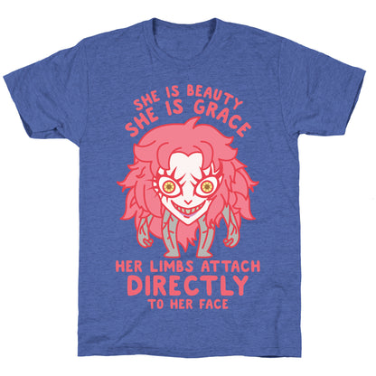 She Is Beauty She Is Grace Psycho Jenny Unisex Triblend Tee