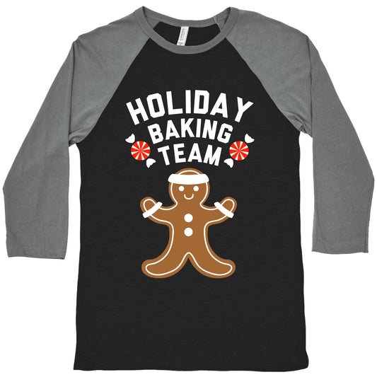 Holiday Baking Team (White Ink) Baseball Tee