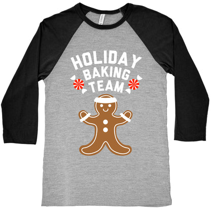 Holiday Baking Team (White Ink) Baseball Tee